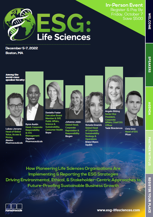 ESG: Life Sciences Full Event Guide Cover